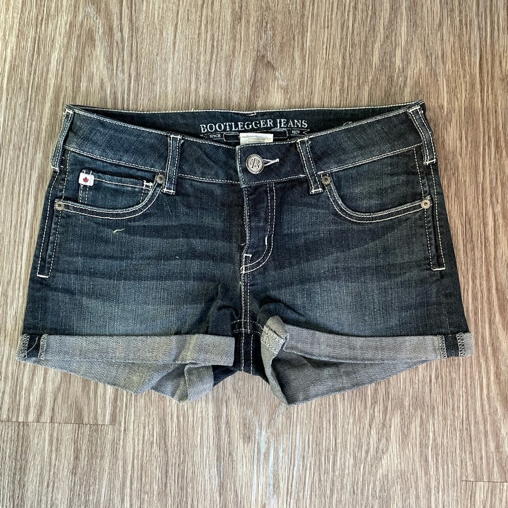 Bootlegger Denim Shorts